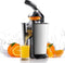 Royalty Line® CPE85 Citruspers Electrisch - Sinaasappelpers Elektrisch - Citrusjuicer Met 2 Perskegels - Citroenpers - RVS / Zwart