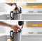 Royalty Line® CPE85 Citruspers Electrisch - Sinaasappelpers Elektrisch - Citrusjuicer Met 2 Perskegels - Citroenpers - RVS / Zwart