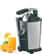 Royalty Line® CPE85 Citruspers Electrisch - Sinaasappelpers Elektrisch - Citrusjuicer Met 2 Perskegels - Citroenpers - RVS / Zwart