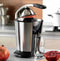 Royalty Line® CPE85 Citruspers Electrisch - Sinaasappelpers Elektrisch - Citrusjuicer Met 2 Perskegels - Citroenpers - RVS / Zwart