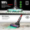 Royalty Line® CVC9316 Steelstofzuiger Draadloos 3 in 1 - Stofzuiger Draadloos Zonder Zak - LED Verlichting - 0.8L Stofbak - Lichtgewicht - Vacuum Cleaner - Groen