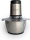 Royalty Line® MCE600 Elektrische Hakmolen - Groentesnijder - 3 Liter Kom XL - Chopper - RVS - 2 Snelheden - 600W - Foodprocessor Met RVS Kom - Mandoline - Hakmolen Elektrisch - RVS