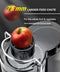 Royalty Line® PJ19001 Juicer - Sapcentrifuge voor Groenten & Fruit - Met 450ml Sapbeker en 1500ml Pulpreservoir - 3 Snelheden - 700W - RVS