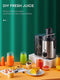 Royalty Line® PJ19001 Sapcentrifuge voor Groenten & Fruit - Juicer met 450ml Sapbeker en 1500ml Pulpcontainer - 3 Snelheden - 700W - RVS