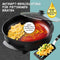 Royalty Line® PP18214 Elektrische Hapjespan met Deksel - Ø42cm Partypan XXL - 1500W Elektrische Pan Men Antiaanbaklaag - Snackpan Met Regelbare Warmteniveaus - Zwart
