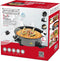Royalty Line® PP18214 Elektrische Hapjespan met Deksel - Ø42cm Partypan XXL - 1500W Elektrische Pan Men Antiaanbaklaag - Snackpan Met Regelbare Warmteniveaus - Zwart