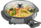Royalty Line® PP18214 Elektrische Hapjespan met Deksel - Ø42cm Partypan XXL - 1500W Elektrische Pan Men Antiaanbaklaag - Snackpan Met Regelbare Warmteniveaus - Zwart