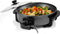 Royalty Line® PP18215 Elektrische Hapjespan XXL - 1500W - Ø42cm - Partypan - Elektrische Pan Met Glazen Deksel en Anti-Aanbaklaag - 5 Regelbare Warmteniveaus - Zwart