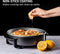 Royalty Line® PP18215 Elektrische Hapjespan XXL - 1500W - Ø42cm - Partypan - Elektrische Pan Met Glazen Deksel en Anti-Aanbaklaag - 5 Regelbare Warmteniveaus - Zwart