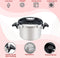 Royalty Line® PS4L Snelkookpan Inductie - 4 Liter / Ø 24cm - Snelkookpannen Voor Alle Warmtebronnen - Pressure Cooker - Instant koken - Eenhandig Mechanisme - RVS