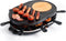 Royalty Line Raclette - Gourmetstel - Gourmetset - Grill Party Gourmetstellen - 1200W - Gourmet Speciaal Crêpegedeelte Met Anti-Aanbaklaag - Oval Grill - Gourmetstel 8 Personen - Zwart