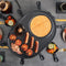 Royalty Line Raclette - Gourmetstel - Gourmetset - Grill Party Gourmetstellen - 1200W - Gourmet Speciaal Crêpegedeelte Met Anti-Aanbaklaag - Oval Grill - Gourmetstel 8 Personen - Zwart