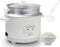 Royalty Line® RC18 Rijstkoker Met Stomer - 1.8 Liter Rice Cooker - RVS Stoommand - PFAS Vrij - Onderdelen Vaatwasserbestendig - Warmhoudfunctie - Wit