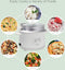 Royalty Line® RC18 Rijstkoker Met Stomer - 1.8 Liter Rice Cooker - RVS Stoommand - PFAS Vrij - Onderdelen Vaatwasserbestendig - Warmhoudfunctie - Wit