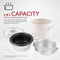 Royalty Line® RC18 Rijstkoker Met Stomer - 1.8 Liter Rice Cooker - RVS Stoommand - PFAS Vrij - Onderdelen Vaatwasserbestendig - Warmhoudfunctie - Wit