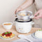 Royalty Line® RC18 Rijstkoker Met Stomer - 1.8 Liter Rice Cooker - RVS Stoommand - PFAS Vrij - Onderdelen Vaatwasserbestendig - Warmhoudfunctie - Wit