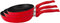Royalty Line RL-FM3F: Marmeren coating gesmeed aluminium 3-delige braadpannenset rood
