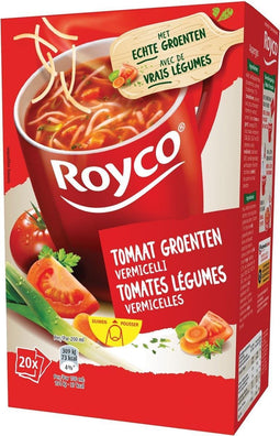 Royco Minute Soup tomaat groenten vermicelli | pak van 20 zakjes