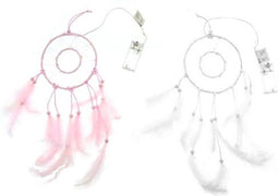 Roze dromenvanger - LED verlichting Warm white op batterijen - 15 cm - Kaemingk