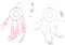 Roze dromenvanger - LED verlichting Warm white op batterijen - 15 cm - Kaemingk
