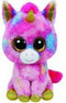 Roze pluche Ty Beanie eenhoorn knuffel Fantasia 15 cm