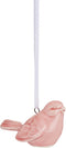 Roze vogel keramiek kersthanger - Sass & Belle