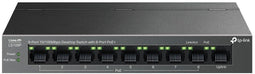 TP-Link LS109P - Unmanaged Switch - 9x RJ-45 Ethernet 100Mbps - 8x PoE+ (802.3at) - PoE-budget 63W