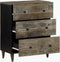 vidaXL - Dressoir - 60x33,5x75 - cm - massief - mangohout - lichtgrijs
