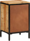 vidaXL - Nachtkastje - met - 3 - lades - 40x35x63 - cm - massief - ruw - mangohout
