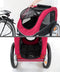 Trixie Joggerset - Fietskar Large - 360 graden zwenkwiel - Rood/Zwart