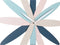 Karlsson Wandklok Bloom - Multicolor - Ø45cm - Wandklok Modern