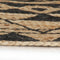 vidaXL - Vloerkleed - handgemaakt - met - zwarte - print - 90 - cm - jute