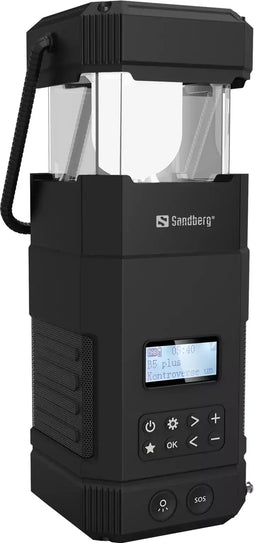 Sandberg 420-90 Survivor Lantern All-in-1 - Powerbank 10.000 mAh - DAB+ FM-radio - IPX5