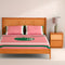 Set beddengoed Benetton Groen Roze Appel 4 Onderdelen