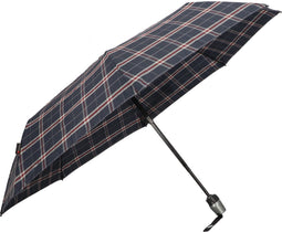 Knirps Duomatic opvouwbare paraplu M check navy