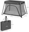 Lionelo Alice - 3 in 1 Babybedje Box Reisbedje - T25-schuimmatras 2 Hoogteposities - Grijs
