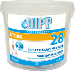 DIPP 28 - VAATWASTABLETTEN ALL-IN-ONE 150 STUKS - DIPP 28 - VAATWASTABLETTEN ALL-IN-ONE 150 STUKS