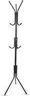 MiRi Kapstok – Staand – 178cm hoog – 9 haken – Metaal – Zwart – Kleerhanger – Hal / Woonkamer / Slaapkamer