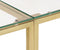 vidaXL - Wandtafel - roestvrijstaal - en - gehard - glas - goudkleurig