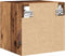 vidaXL - Tv-wandmeubels - met - LED-verlichting - 2 - st - 30x28,5x30 - cm - oud - hout