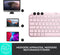 Logitech MX Keys Mini - Draadloos Toetsenbord - Automatische LED-verlichting en Multi-device Koppeling - Roze