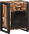 vidaXL - Nachtkastje - 40x30x50 - cm - massief - gerecycled - hout - meerkleurig