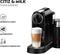 Nespresso De'Longhi CitiZ & Milk EN267.BAE - Koffiecupmachine - Aeroccino3 melkopschuimer - Zwart