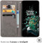 iMoshion Hoesje Geschikt voor OnePlus 10T Hoesje Met Pasjeshouder - iMoshion Mandala Bookcase - Grijs