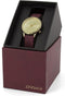Komono - Dames Horloge Estelle - Goud/Burgundy - Ø 36mm