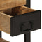 vidaXL - Nachtkastje - 35x34x45 - cm - massief - ruw - mangohout