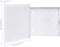 vidaXL - Sleutelkast - met - magneetbord - 35x35x4 - cm - wit