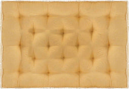 vidaXL - Bankkussen - pallet - 120x80x10 - cm - geel