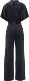 SISTERS POINT Girl-ju6 - Dames Jumpsuit - Velours met gouden studs - Zwart (L)