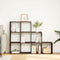 vidaXL - Kamerscherm - / - boekenkast - 137,5x29x103,5 - cm - hout - gerookt - eiken